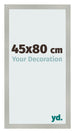 Cornice 45x80cm Argento Opaco MDF Bologna Davanti Dimensione | Yourdecoration.it