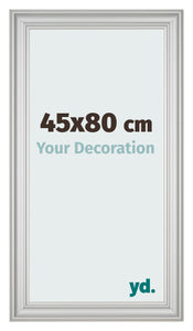 Cornice 45x80cm Argento Opaco MDF Lazio Davanti Dimensione | Yourdecoration.it