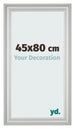 Cornice 45x80cm Argento Opaco MDF Lazio Davanti Dimensione | Yourdecoration.it