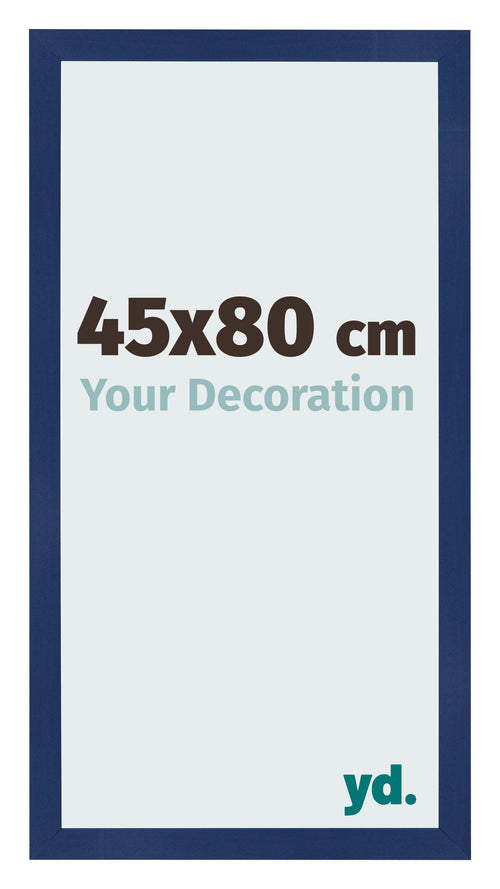 Cornice 45x80cm Blu Scuro Spazzato MDF Bologna Davanti Dimensione | Yourdecoration.it