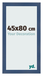 Cornice 45x80cm Blu Scuro Spazzato MDF Pisa Davanti Dimensione | Yourdecoration.it