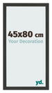 Cornice 45x80cm Grana Di Legno Nero MDF Bologna Davanti Dimensione | Yourdecoration.it