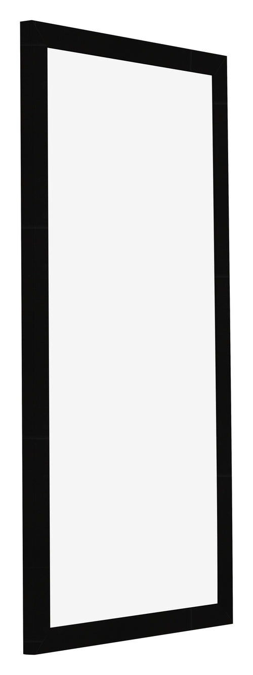 Cornice 45x80cm Nero Lucente MDF Bologna Davanti Obliquo | Yourdecoration.it