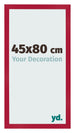 Cornice 45x80cm Rosso MDF Bologna Davanti Dimensione | Yourdecoration.it