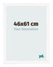 Cornice 46x61 cm Bianco Opaco MDF Bologna Davanti Dimensione | Yourdecoration.it