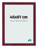 Cornice 46x61 cm Vino Rosso Spazzato MDF Bologna Davanti Dimensione | Yourdecoration.it