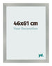 Cornice 46x61cm Alluminio Spazzolato MDF Bologna Davanti Dimensione | Yourdecoration.it