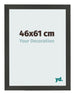 Cornice 46x61cm Antracite MDF Bologna Davanti Dimensione | Yourdecoration.it
