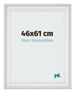 Cornice 46x61cm Bianco Spazzato MDF Lazio Davanti Dimensione | Yourdecoration.it