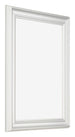 Cornice 46x61cm Bianco Spazzato MDF Lazio Davanti Obliquo | Yourdecoration.it