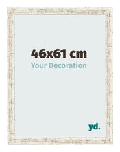 Cornice 46x61cm Bianco Vintage MDF Bologna Davanti Dimensione | Yourdecoration.it