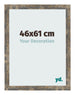 Cornice 46x61cm Blu Oro Fondente MDF Bologna Davanti Dimensione | Yourdecoration.it