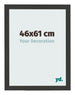 Cornice 46x61cm Grana Di Legno Nero MDF Bologna Davanti Dimensione | Yourdecoration.it