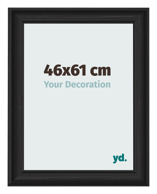 Cornice 46x61cm Grana Di Legno Nero MDF Lazio Davanti Dimensione | Yourdecoration.it