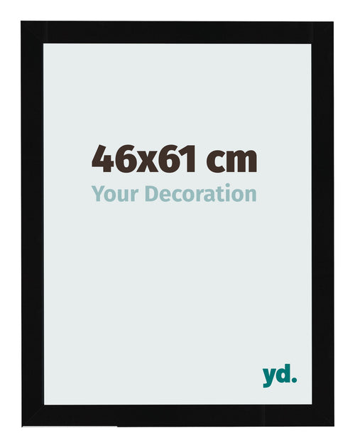 Cornice 46x61cm Nero Lucente MDF Bologna Davanti Dimensione | Yourdecoration.it
