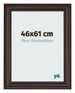 Cornice 46x61cm Quercia Scura MDF Lazio Davanti Dimensione | Yourdecoration.it