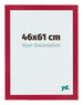 Cornice 46x61cm Rosso MDF Bologna Davanti Dimensione | Yourdecoration.it
