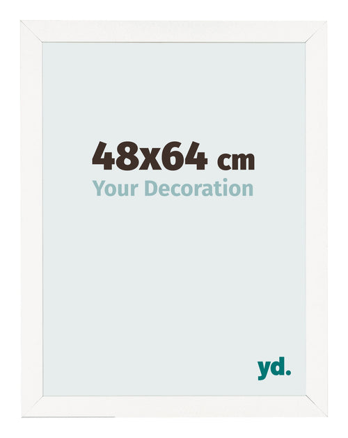 Cornice 48x64 cm Bianco Lucente MDF Bologna Davanti Dimensione | Yourdecoration.it