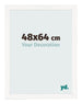Cornice 48x64 cm Bianco Lucente MDF Bologna Davanti Dimensione | Yourdecoration.it