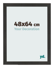 Cornice 48x64 cm Nero Opaco MDF Bologna Davanti Dimensione | Yourdecoration.it
