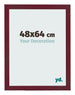 Cornice 48x64 cm Vino Rosso Spazzato MDF Bologna Davanti Dimensione | Yourdecoration.it