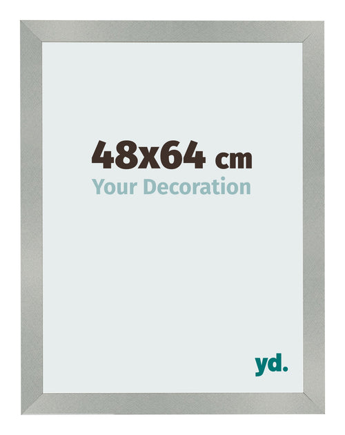 Cornice 48x64cm Alluminio Spazzolato MDF Bologna Davanti Dimensione | Yourdecoration.it