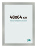 Cornice 48x64cm Alluminio Spazzolato MDF Bologna Davanti Dimensione | Yourdecoration.it