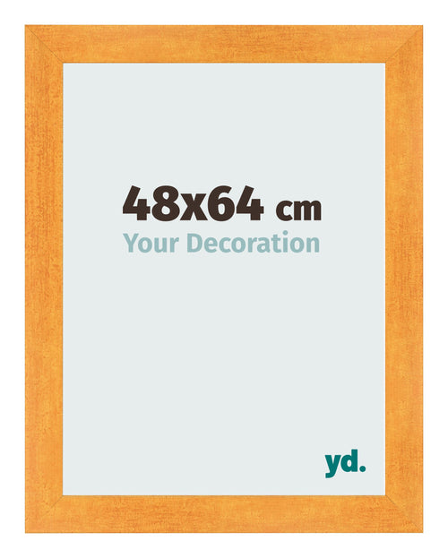 Cornice 48x64cm Arancione MDF Pisa Davanti Dimensione | Yourdecoration.it