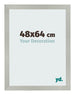 Cornice 48x64cm Argento Opaco MDF Bologna Davanti Dimensione | Yourdecoration.it