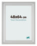 Cornice 48x64cm Argento Opaco MDF Lazio Davanti Dimensione | Yourdecoration.it