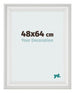 Cornice 48x64cm Bianco Spazzato MDF Lazio Davanti Dimensione | Yourdecoration.it