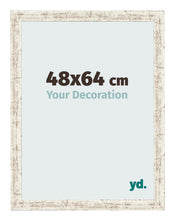 Cornice 48x64cm Bianco Vintage MDF Bologna Davanti Dimensione | Yourdecoration.it