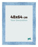 Cornice 48x64cm Blu Acceso Spazzato MDF Pisa Davanti Dimensione | Yourdecoration.it