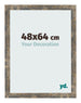 Cornice 48x64cm Blu Oro Fondente MDF Bologna Davanti Dimensione | Yourdecoration.it