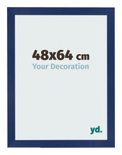 Cornice 48x64cm Blu Scuro Spazzato MDF Bologna Davanti Dimensione | Yourdecoration.it
