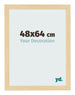 Cornice 48x64cm Faggio Decorativo MDF Bologna Davanti Dimensione | Yourdecoration.it