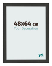 Cornice 48x64cm Grana Di Legno Nero MDF Bologna Davanti Dimensione | Yourdecoration.it