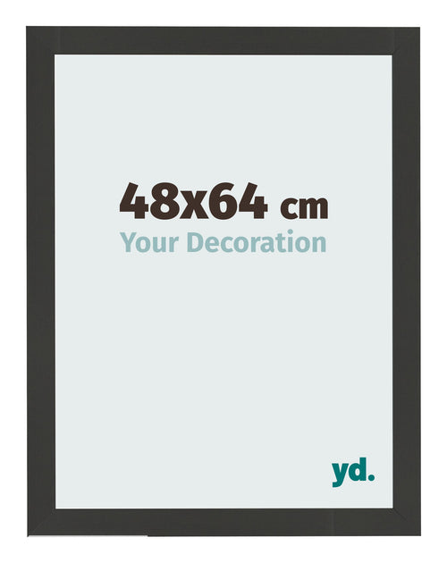 Cornice 48x64cm Grana Di Legno Nero MDF Bologna Davanti Dimensione | Yourdecoration.it