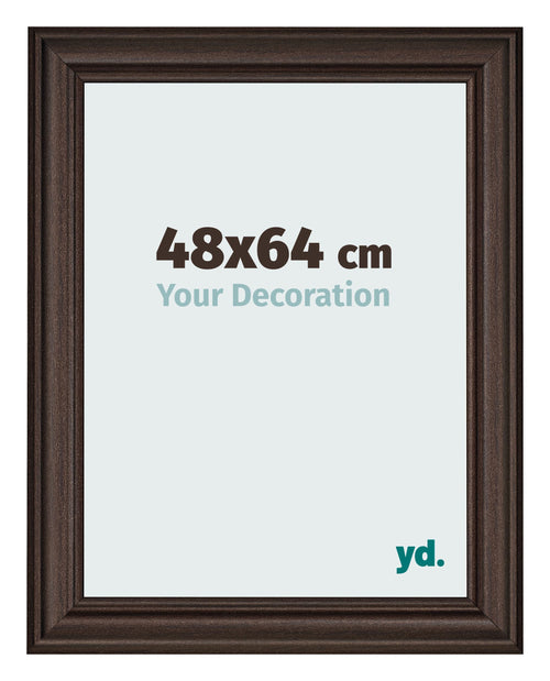 Cornice 48x64cm Quercia Scura MDF Lazio Davanti Dimensione | Yourdecoration.it
