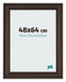 Cornice 48x64cm Quercia Scura MDF Lazio Davanti Dimensione | Yourdecoration.it