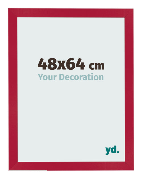 Cornice 48x64cm Rosso MDF Bologna Davanti Dimensione | Yourdecoration.it