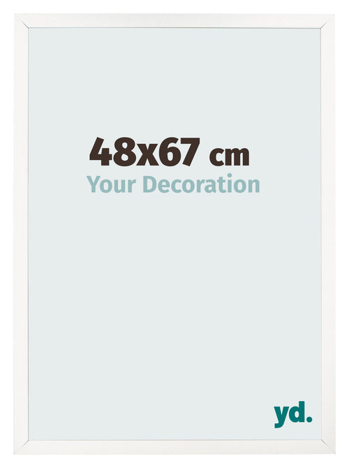 Cornice 48x67 cm Bianco Lucente MDF Bologna Davanti Dimensione | Yourdecoration.it