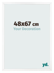 Cornice 48x67 cm Bianco Opaco MDF Bologna Davanti Dimensione | Yourdecoration.it