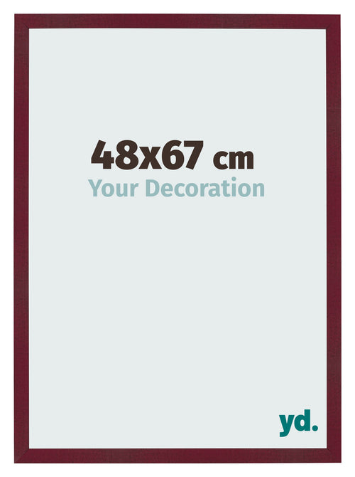 Cornice 48x67 cm Vino Rosso Spazzato MDF Bologna Davanti Dimensione | Yourdecoration.it