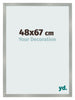 Cornice 48x67cm Alluminio Spazzolato MDF Bologna Davanti Dimensione | Yourdecoration.it