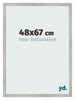 Cornice 48x67cm Argento Opaco MDF Bologna Davanti Dimensione | Yourdecoration.it
