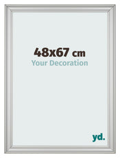 Cornice 48x67cm Argento Opaco MDF Lazio Davanti Dimensione | Yourdecoration.it