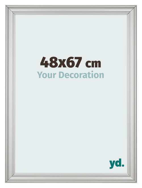 Cornice 48x67cm Argento Opaco MDF Lazio Davanti Dimensione | Yourdecoration.it