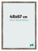 Cornice 48x67cm Blu Oro Fondente MDF Bologna Davanti Dimensione | Yourdecoration.it