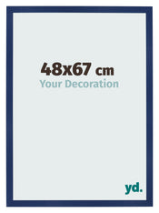Cornice 48x67cm Blu Scuro Spazzato MDF Bologna Davanti Dimensione | Yourdecoration.it